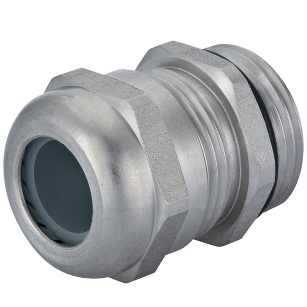 M40 x 1.5 316L Stainless Steel Buna-N Insert Reduced Dome Cable Gland | Cord Grip | Strain Relief CD40MR-6S