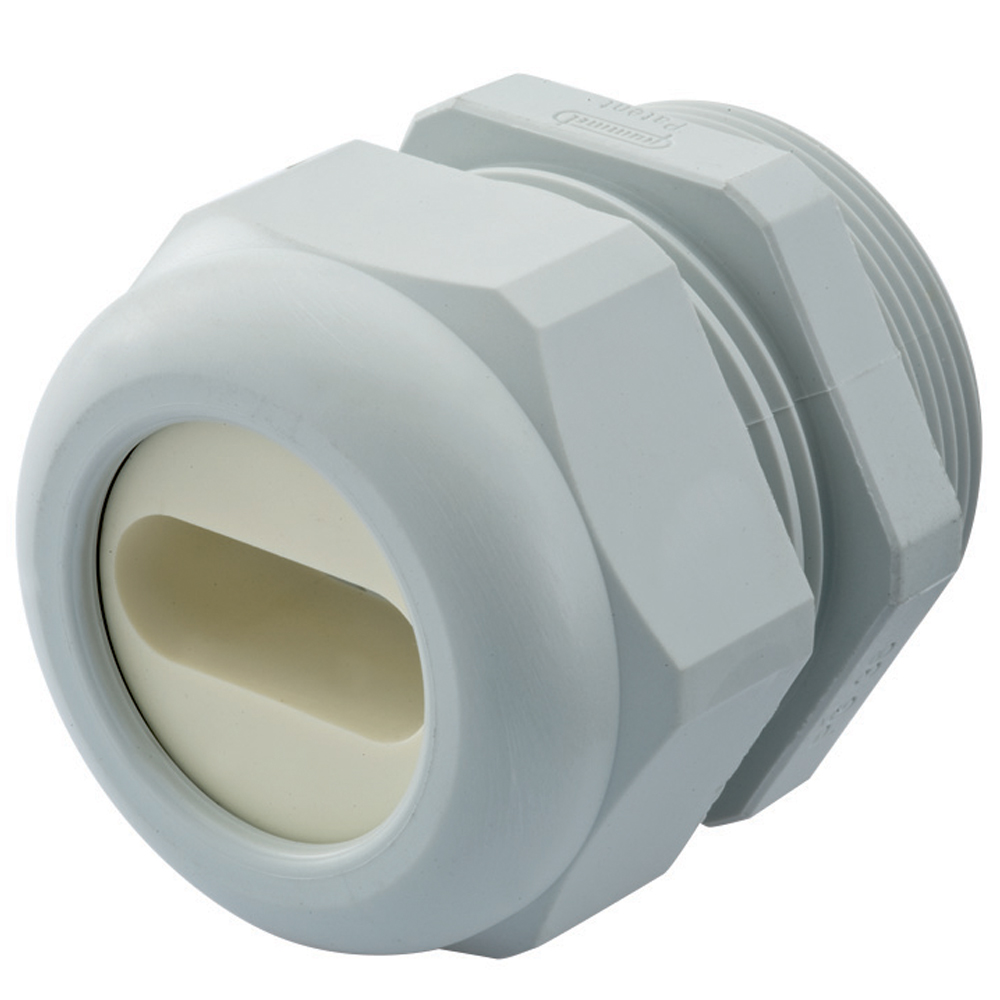 PG 16 Gray Nylon Romex® Flat Cable Dome Cable Gland | Cord Grip | Strain Relief CD16AS-02