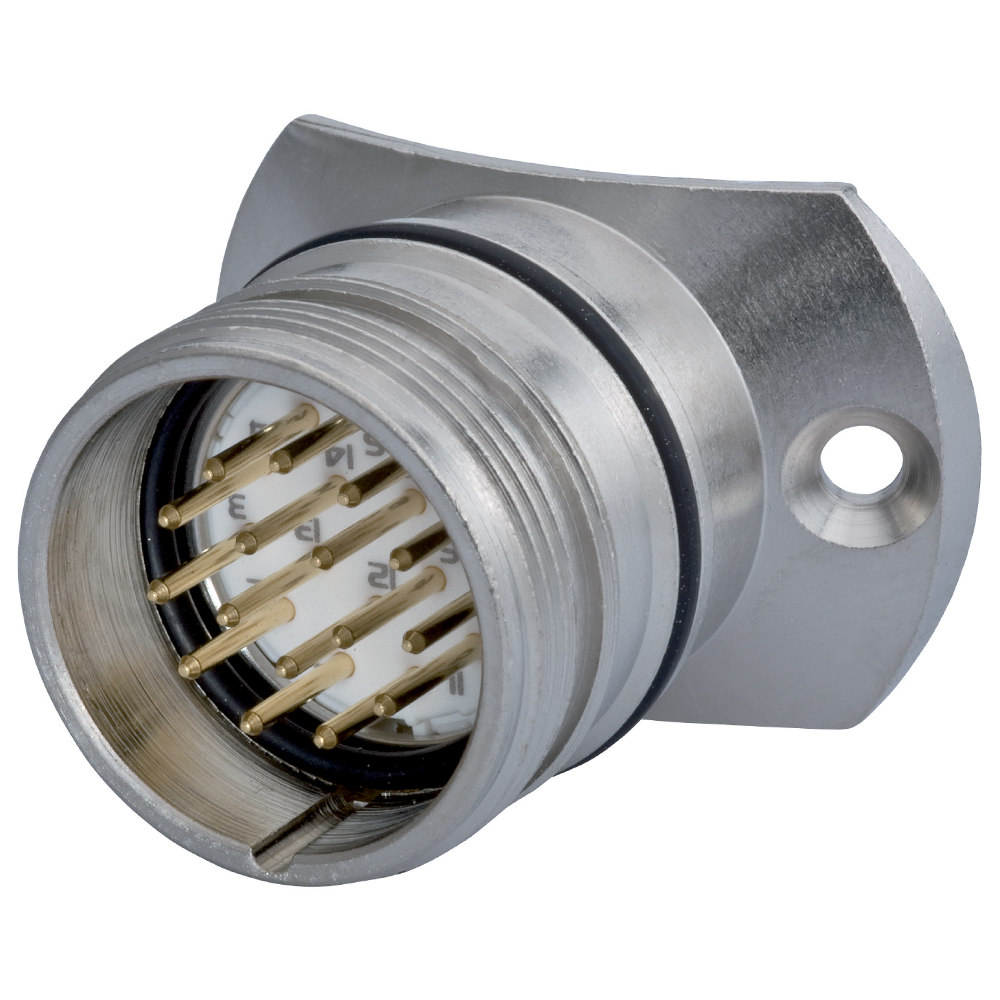 M23 Signal Connector Panel Connector with Radius Flange Ø 2.28" (58 mm) | S7.490.000.000