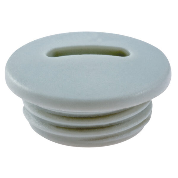 Gray Nylon Dome Plug Metric M32 x 1.5 - Cord Grip Accessories | DM-32-GY