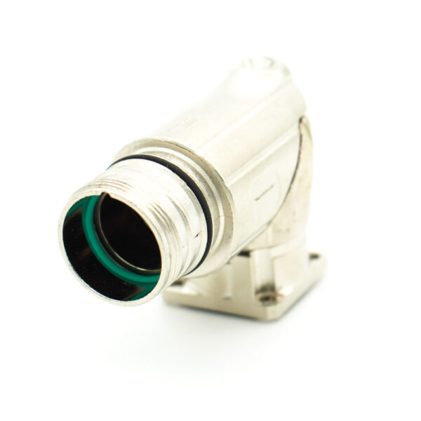 Right Angle Panel Connector M23 Signal Twilock | Flange 25x25 | Rotatable 330° | S7.439.000.010