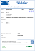 Certificates IECEX EX-D