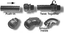 ST Straight & 90 Snap Elbow (Turn-to-Seal)