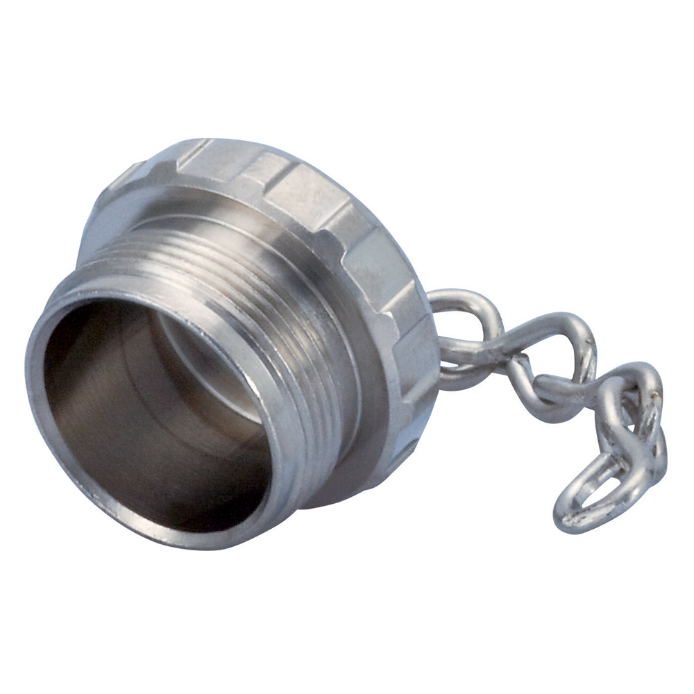 Brass Protective Cap for Connectors with Female Thread, 70mm chain