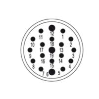 pale Thunder Conclusion M23 Signal Connector Insert 19-pole Configuration-Sealcon, Hummel