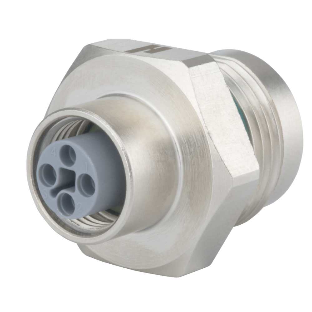 SA7127S44000000, M12 Power Circular ConnectorPannel Connector, Male ThreadSealcon, Hummel