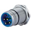 Panel Connector, Single Hole Front / Rear Mounted: