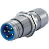 M23 Straight Connectors Single Hole: