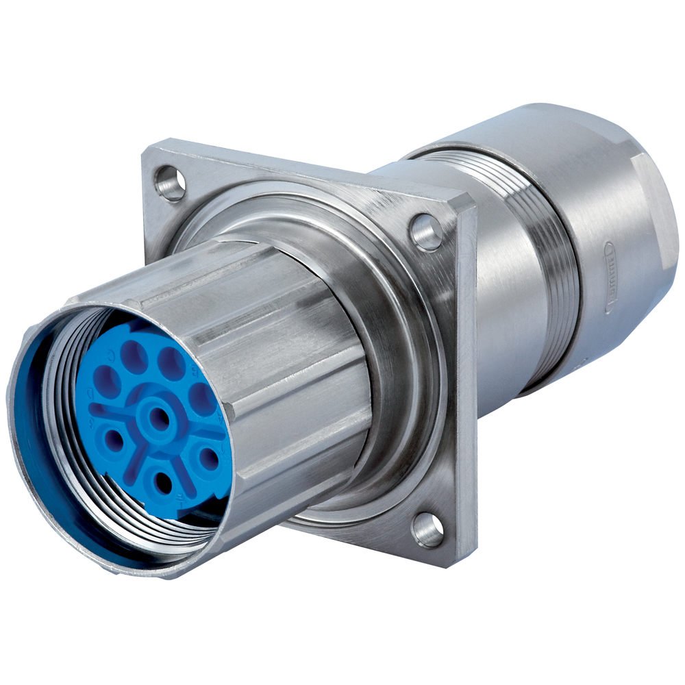 M23 Power Circular ConnectorPanel Connector with builtin Strain