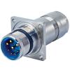 Straight Panel Connector Rear Mount: Male