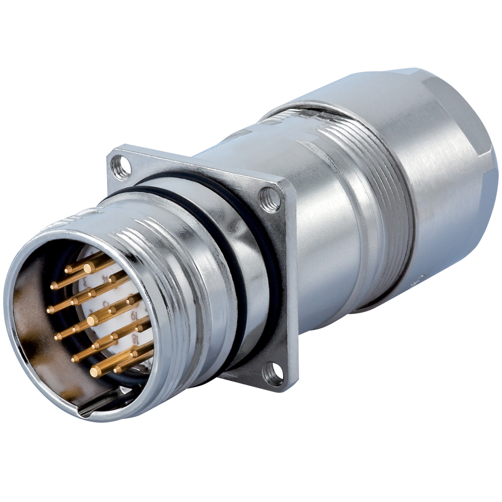 Sealcon M23 Signal Circular Connector Panel with builtin Strain Relief