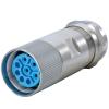M23 Power Stainless Steel Straight Connector