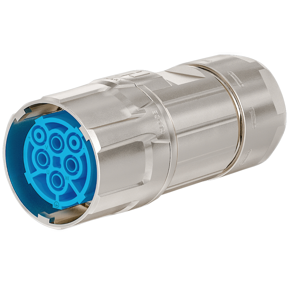 M40 Power Circular Connector, TWILOCKS, Straight Connector, Female