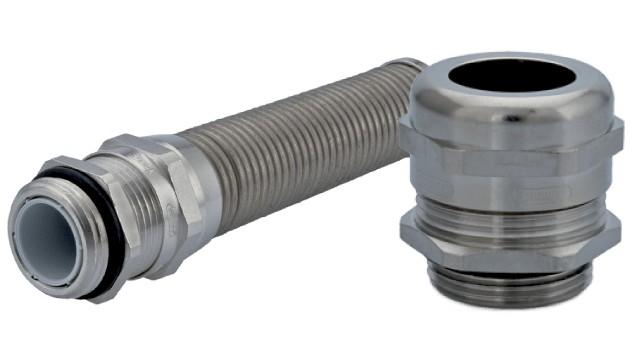 Nickel Plated Brass Cable Gland, Cord Grip, Strain Relief, PG, NPT,  Metric Thread Types