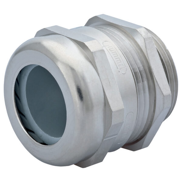 PG 13 / 13.5 Nickel Plated Brass EMI / RFI Braided Feed-through Reduced Dome Cable Gland | Cord Grip | Strain Relief CD13AR-BE