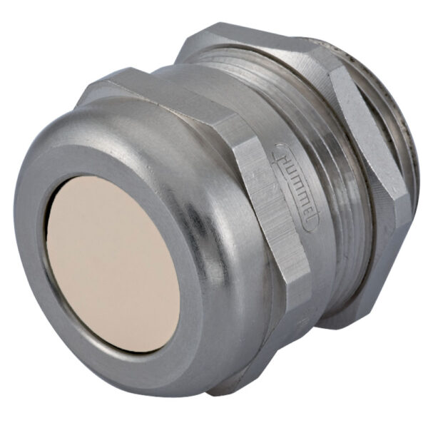 PG 29 Nickel Plated Brass Multi-Hole (Solid Plug) Dome Cable Gland | Cord Grip | Strain Relief CD29AP-BR