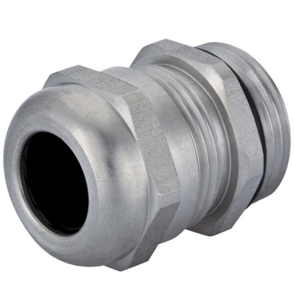 1" NPT 303 INOX Stainless Steel Buna-N Insert Standard Dome Cable Gland | Cord Grip | Strain Relief CD29NA-SS