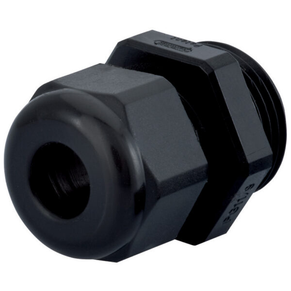 PG 9 Black Nylon Standard Dome Reduced Body Cable Gland | Cord Grip | Strain Relief CD09BA-BK