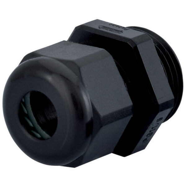 PG 9 Black Nylon Reduced Dome Reduced Body Cable Gland | Cord Grip | Strain Relief CD09BR-BK