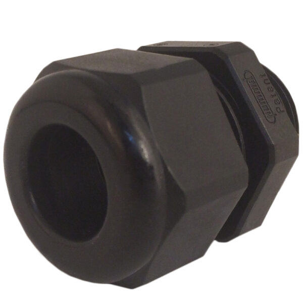 PG 9 Black Nylon Standard Dome Enlarged Body Cable Gland | Cord Grip | Strain Relief CD09GA-BK