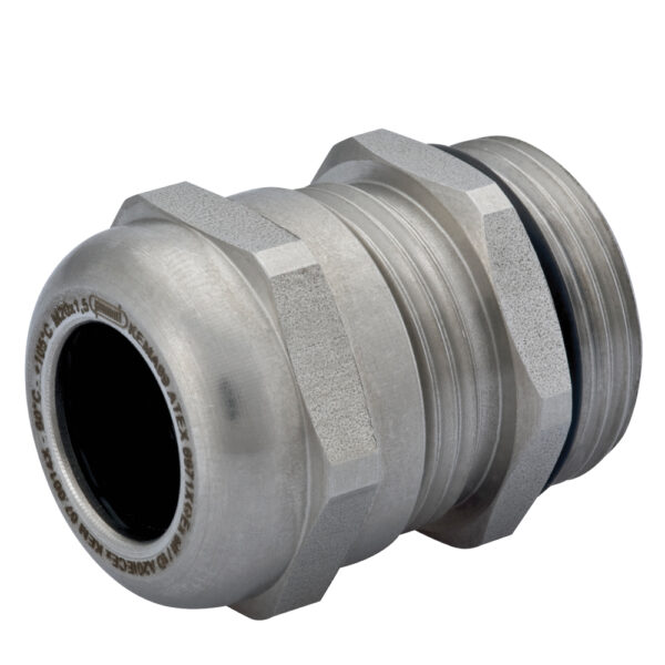 Ex-e M12 x 1.5 303 Stainless Steel Nylon Spline Buna-N Insert Standard Dome Cable Gland | Cord Grip | Strain Relief CD12MA-SX