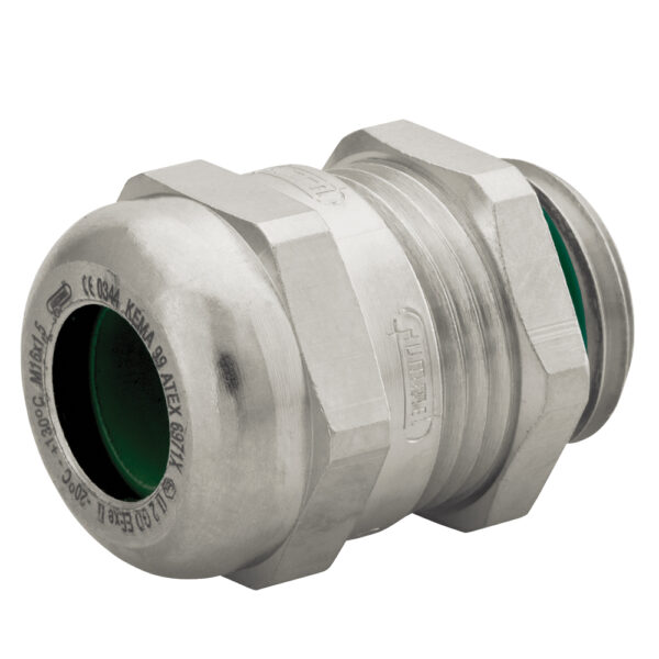 Ex-e M12 303 Stainless Steel PVDF Spline FKM Insert Standard Dome Cable Gland | Cord Grip | Strain Relief CD12MA-SX-V