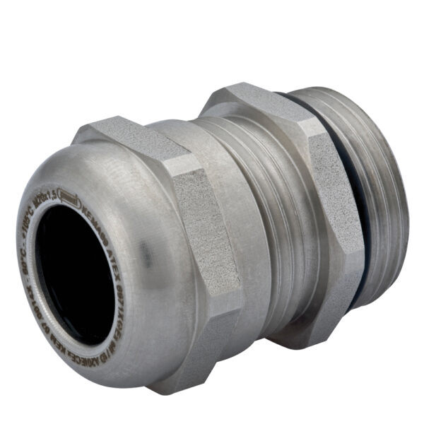 Ex-e M12 x 1.5 303 Stainless Steel Nylon Spline Buna-N Insert Reduced Dome Cable Gland | Cord Grip | Strain Relief CD12MR-SX