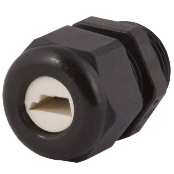 1/2" NPT Black Nylon ASI-BUS Flat Cable Dome Cable Gland | Cord Grip | Strain Relief CD13NS-A1