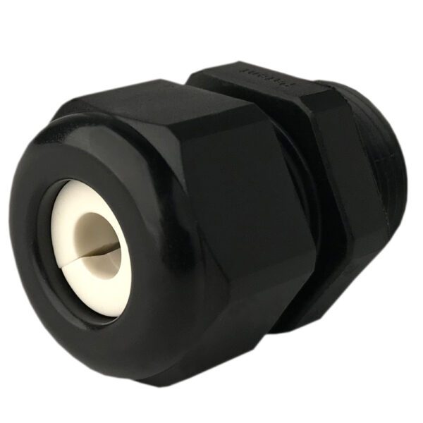 PG16 Black Nylon RJ45 Standard Dome Cable Gland | Cord Grip | Strain Relief CD16AJ-BK