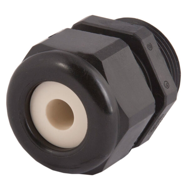 PG21 Black Nylon Standard Dome Multi-Hole (1 Holes) Cable Gland | Cord Grip | Strain Relief CD21A5-BK