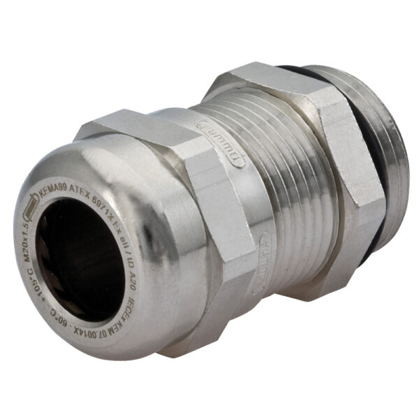 Ex-e PG 29 Nickel Plated Brass EMI/RFI Feed Through Braided Shield Dome Cable Gland | Cord Grip | Strain Relief CD29AA-FX