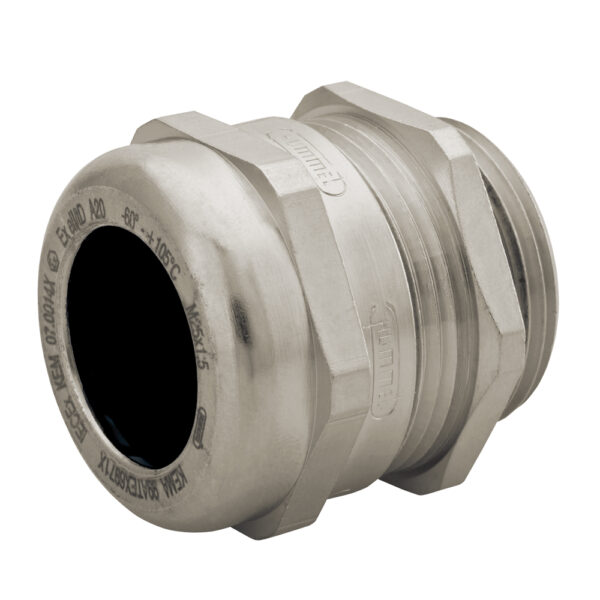 Ex-e PG 36 Nickel Plated Brass EMI / RFI Braided Feed-through Reduced Dome Cable Gland | Cord Grip | Strain Relief CD36AR-EX