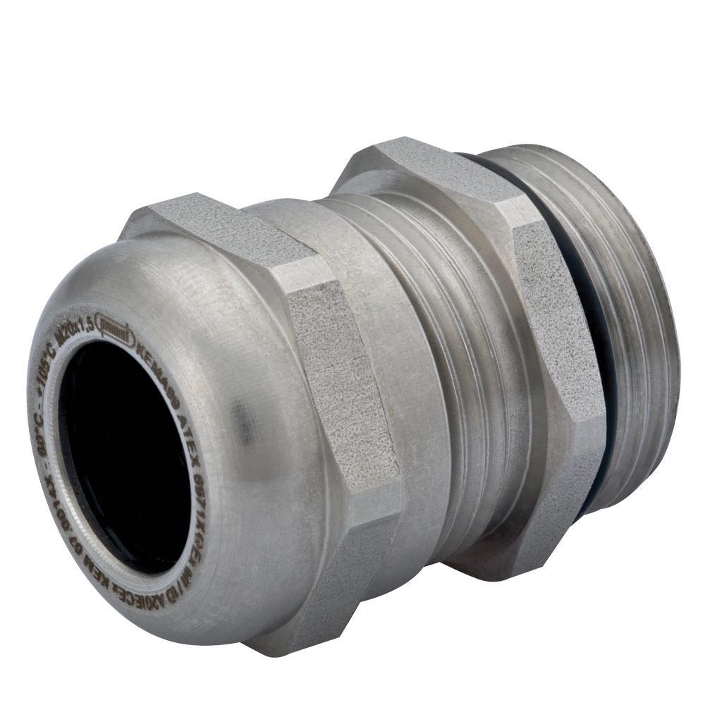 Ex-e PG 36 303 Stainless Steel Nylon Spline Buna-N Insert Reduced Dome Cable Gland | Cord Grip | Strain Relief CD36AR-SX