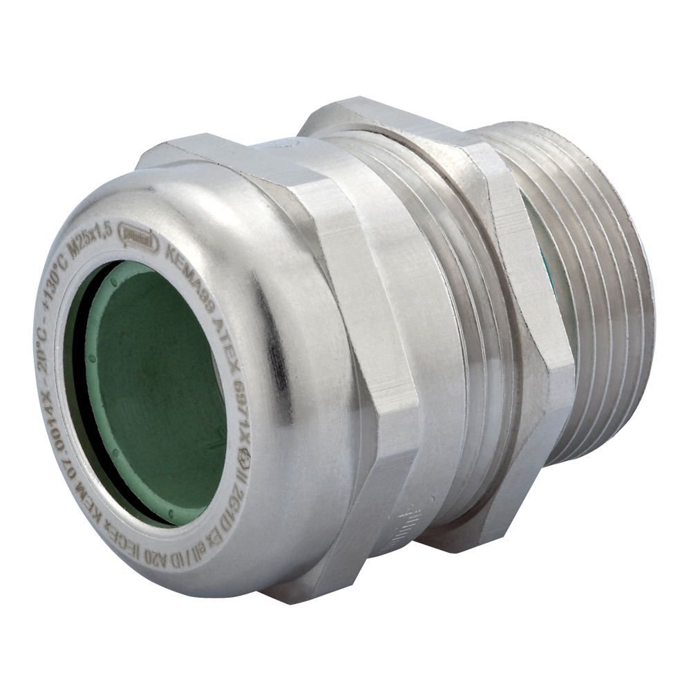 Exe M40 Nickel Plated Brass Extreme Temp FKM Insert Standard Elongated