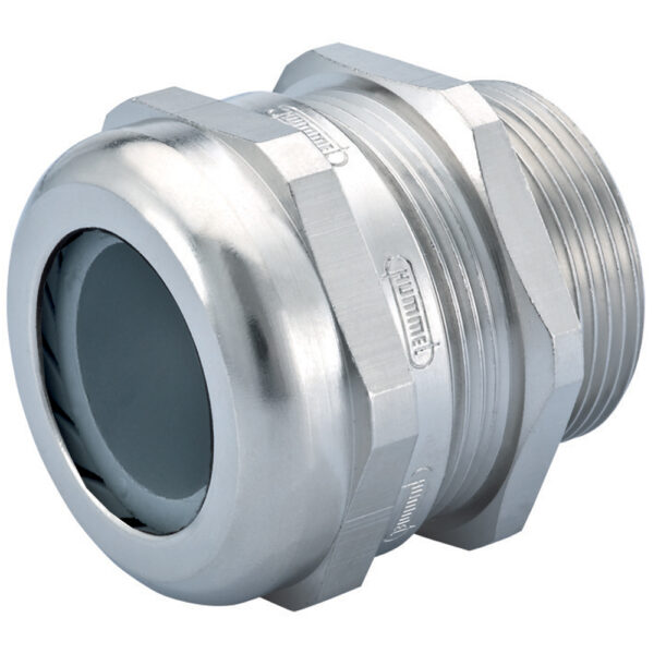 Ex-e M40 x 1.5 Nickel Plated Brass Elongated Thread Reduced Dome Cable Gland | Cord Grip | Strain Relief CD40DR-MX