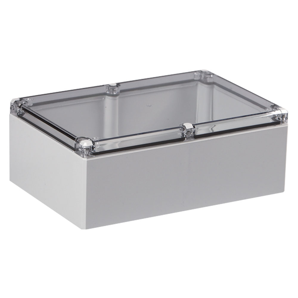 UL Polycarbonate Metric Enclosure | Plain Sides Transparent Cover | S3110050616TU