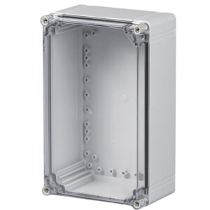 UL Fiberglass Reinforced Polyester Metric Enclosure | Plain Sides Transparent Cover | S3130084369TU