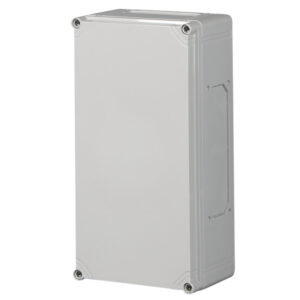 UL Fiberglass Reinforced Polyester Metric Enclosure | Plain Sides Gray Cover | S3130084437GU