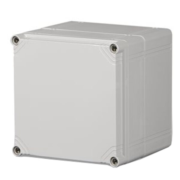 UL Fiberglass Reinforced Polyester Metric Enclosure | Plain Sides Gray Cover | S3130084628GU