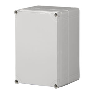 UL Fiberglass Reinforced Polyester Metric Enclosure | Plain Sides Gray Cover | S3130084635GU