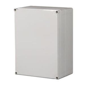 UL Fiberglass Reinforced Polyester Metric Enclosure | Plain Sides Gray Cover | S3130084666GU