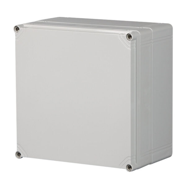 UL Fiberglass Reinforced Polyester Metric Enclosure | Plain Sides Gray Cover | S3130084670GU