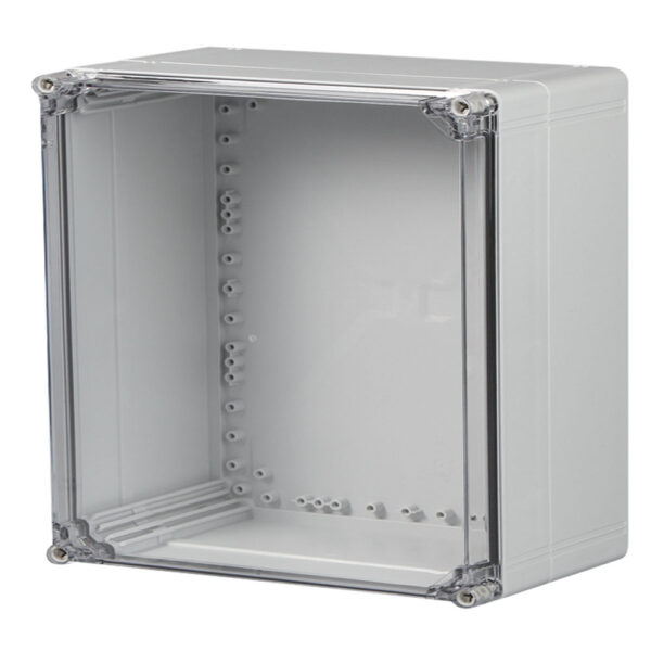 UL Fiberglass Reinforced Polyester Metric Enclosure | Plain Sides Transparent Cover | S3130084727TU