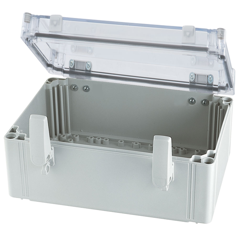 UL Polycarbonate Hinged Enclosures | Plain Sides Transparent Cover | S3140074438TU