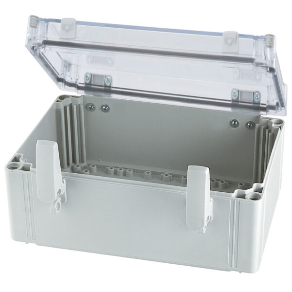 UL Polycarbonate Hinged Enclosures | Plain Sides Gray Cover | S3140074452TU