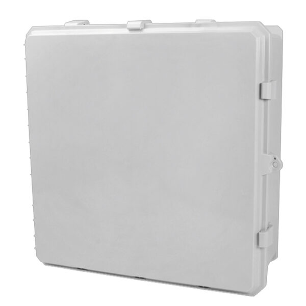 Polycarbonate Enclosure 24" x 24" x 10" | Opaque Cover Four Latches w/ Multi-Max Rails | SG242410