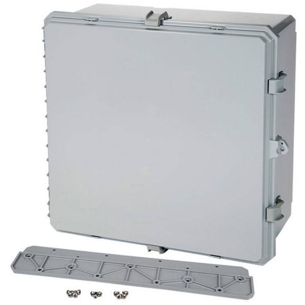 Polycarbonate Enclosure 24" x 24" x 10" | Opaque Cover Four Latches