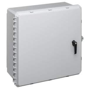 Polycarbonate Enclosure 24" x 24" x 10" | Opaque Cover 3 Pt Latch w/ Multi-Max Rails | SG242410TPL