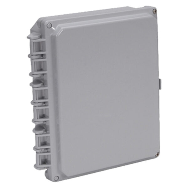 Polycarbonate Enclosure 10" x 8" x 2" | Hinged Opaque Two Screw Cover | SH10082H