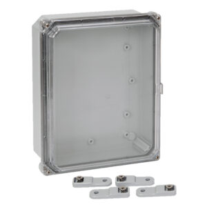 Polycarbonate Enclosure 10" x 8" x 2" | Clear Four Screw Cover | SH10082SC